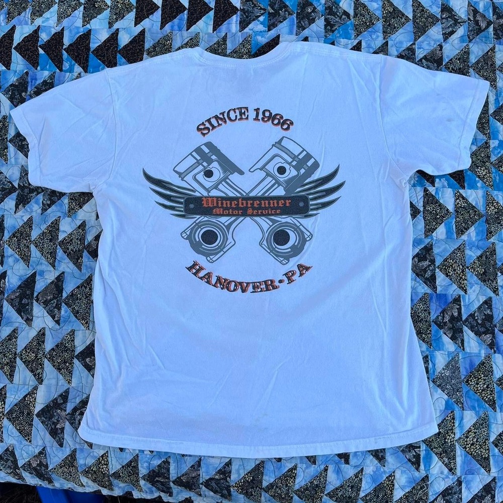 Minebrenner motorcycle biker tshirt Hanover PA destination grunge